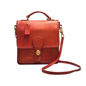 Coach | Vintage Red Station Bag 5130 | USA Made | Crossbody Satchel